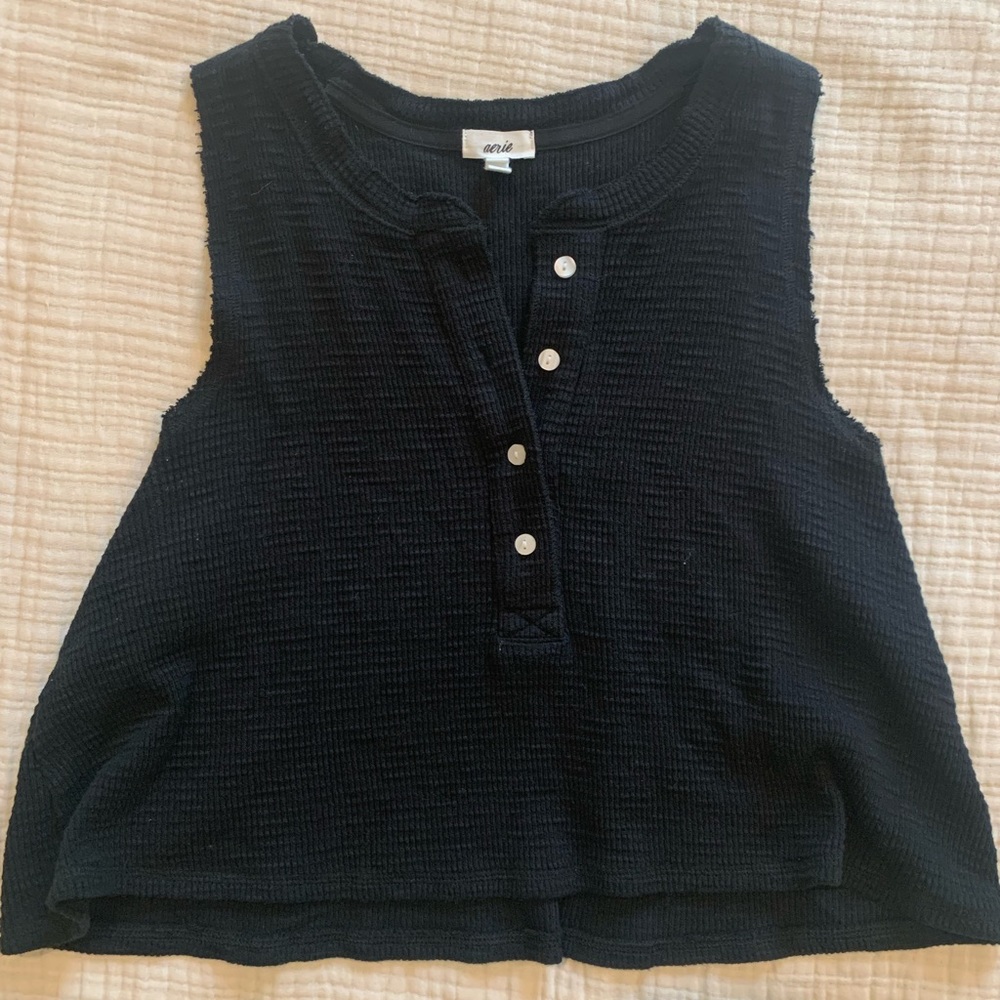 Aerie cropped muscle tee